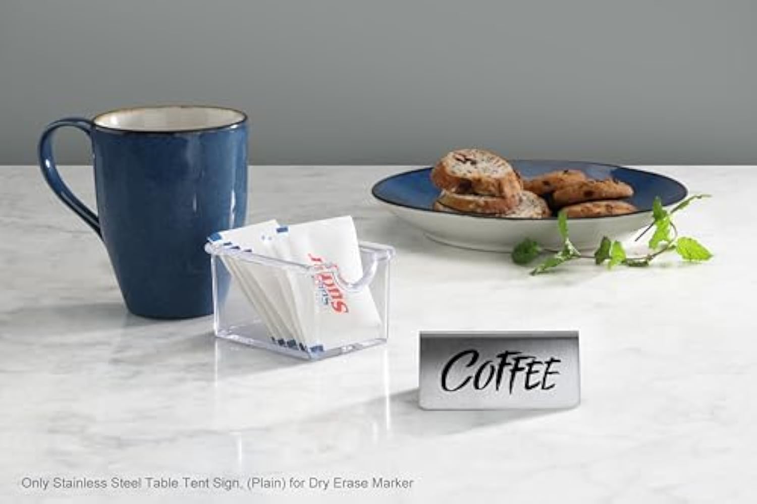 레스토랑을위한 사용자 정의 휴대용 스테인레스 스틸 금속 데스크 간판