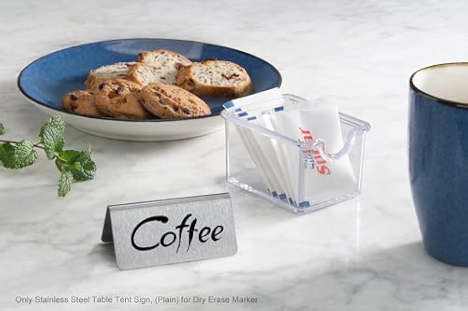 레스토랑을위한 사용자 정의 휴대용 스테인레스 스틸 금속 데스크 간판