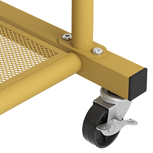 골드 금속 한 스토리지 선반 | 옷 랙