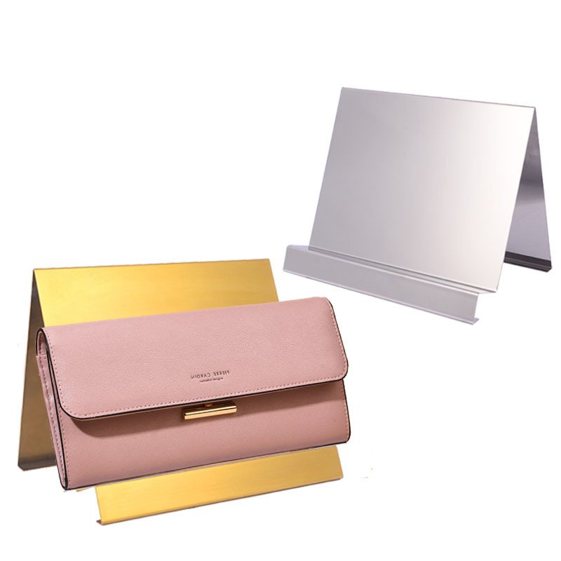 의류 매장용 스테인레스 스틸 지갑 핸드백 디스플레이