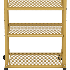 골드 금속 한 스토리지 선반 | 옷 랙